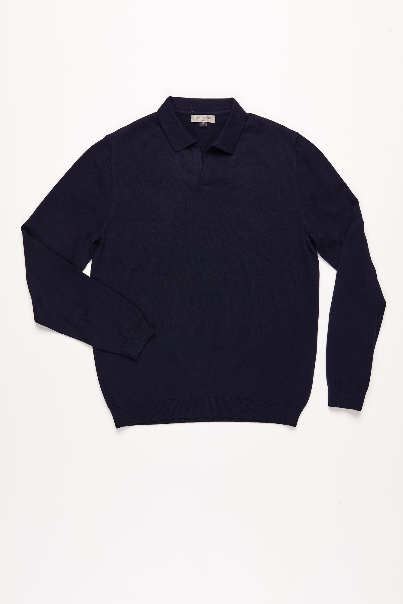Caleb Open Placket Knitted Polo Shirt